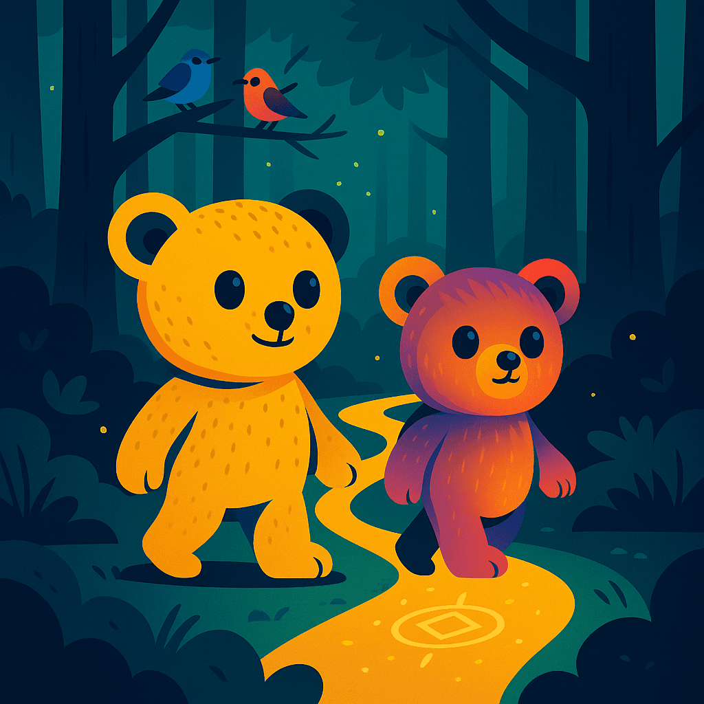 The deeper they went, the more the trail seemed to glow, as if urging them on.