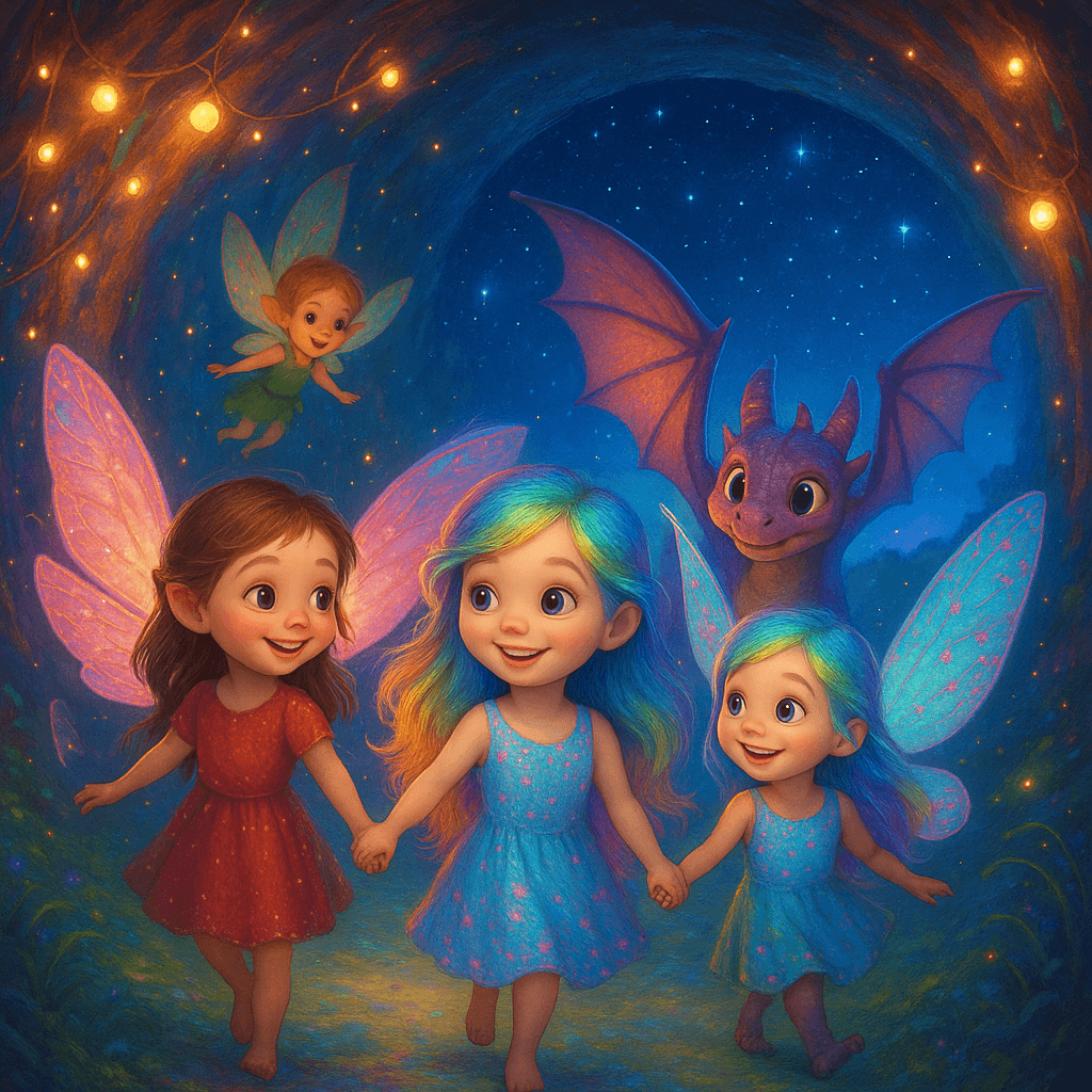 As they walked back through the tunnel, the fairy lights seemed to shine brighter, guiding them home. Mila felt braver with every step.