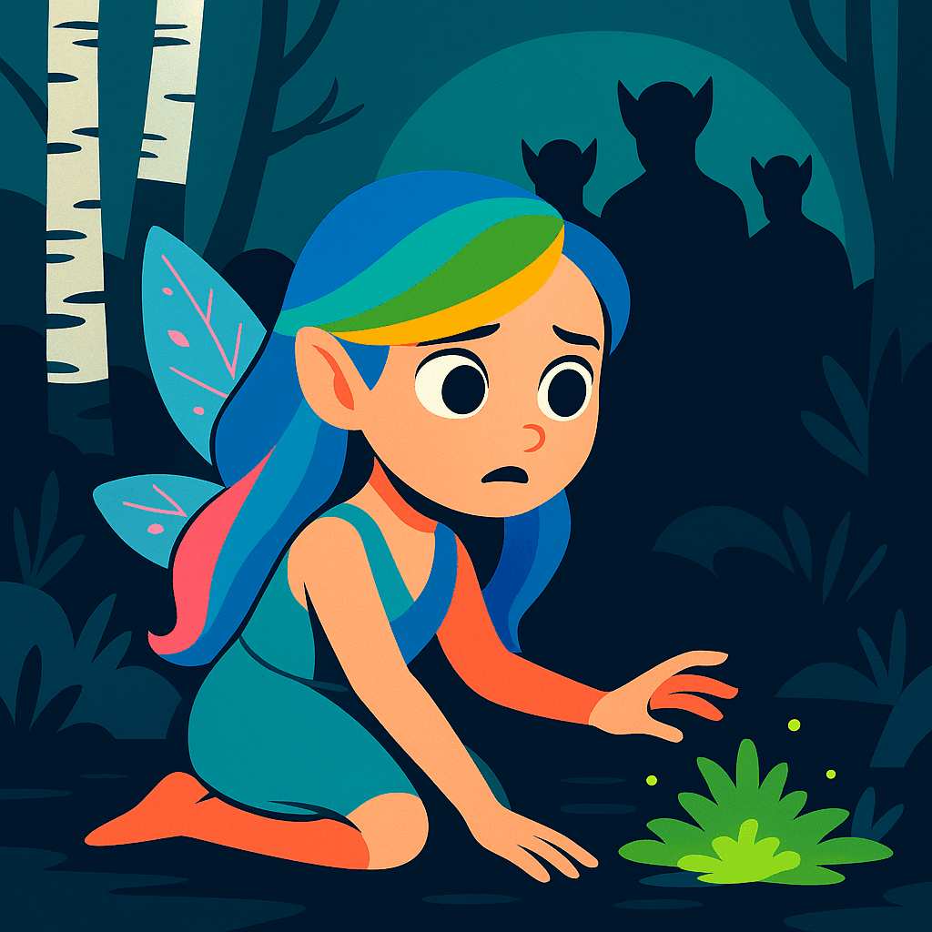 Shadows shifted at the edge of the clearing. A chill ran up Mila’s spine. She hesitated, torn between wonder and worry.