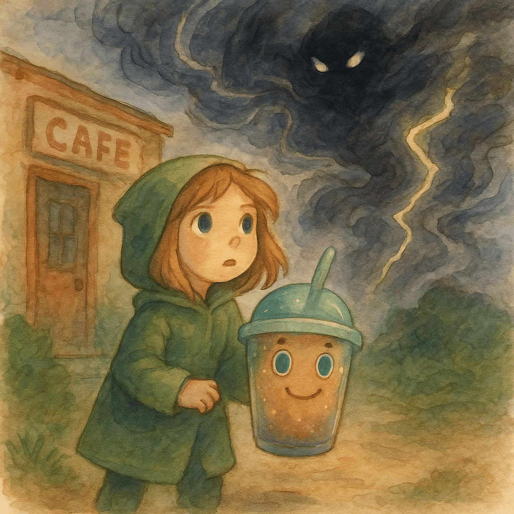 As he raised his hands, the storm outside roared back, and the villain’s silhouette drew nearer. Would Mr. Coffee’s newfound powers be enough to shield his café—and the city—from what was coming next?