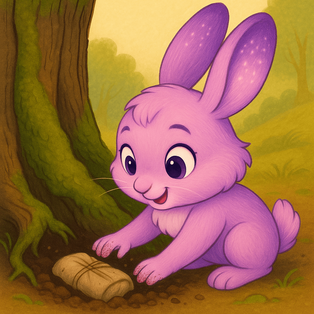 Her fingers brushed something rough beneath the tangle of roots... she pulled free a bundle wrapped in faded cloth, revealing an old map with tiny jewels and strange symbols.