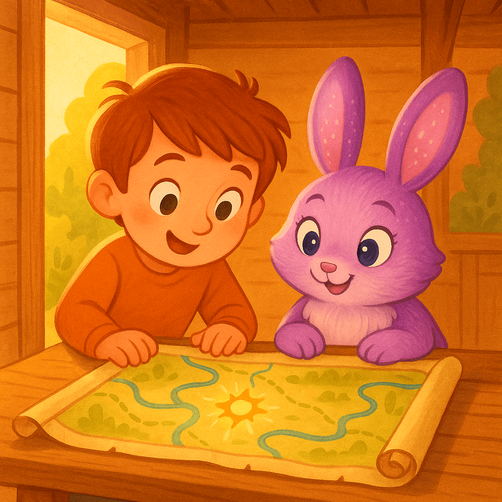 They pored over the markings on the map, tracing lines that snaked past familiar streams and groves, ending at a sunburst symbol deep within the Meadow’s heart.