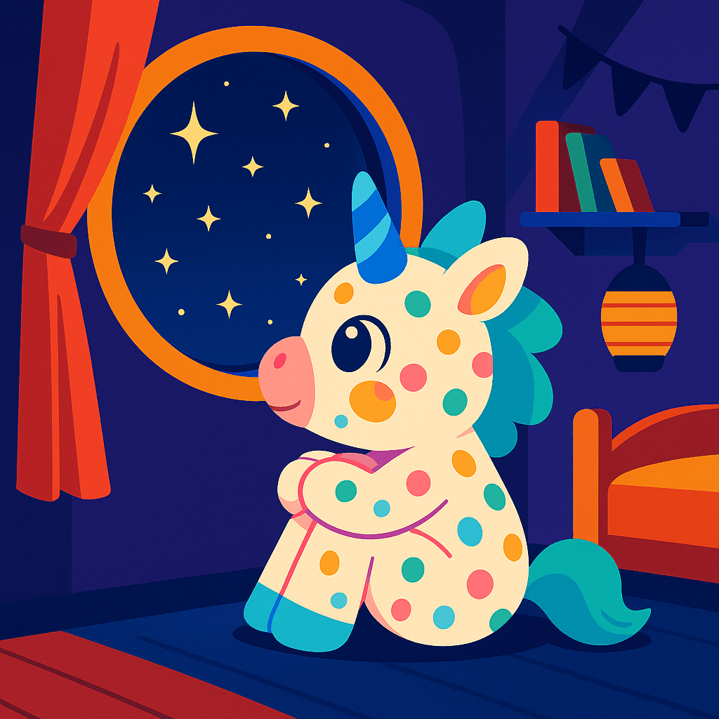 Lumina gazes at the endless night sky through her window, longing to float among the stars.