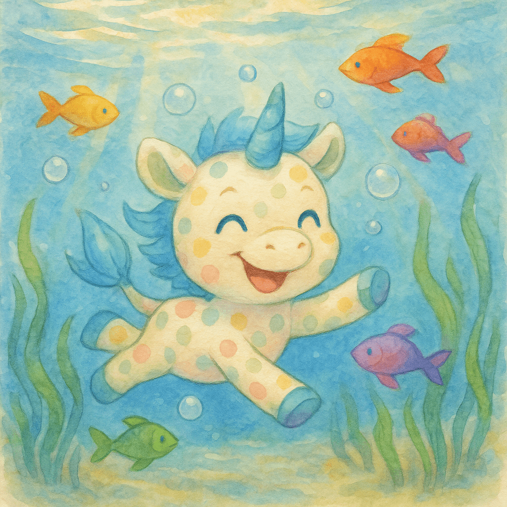 Lumina leaped from the shore into the cool embrace of the ocean, bubbles tickling her cheeks as she dove deeper.