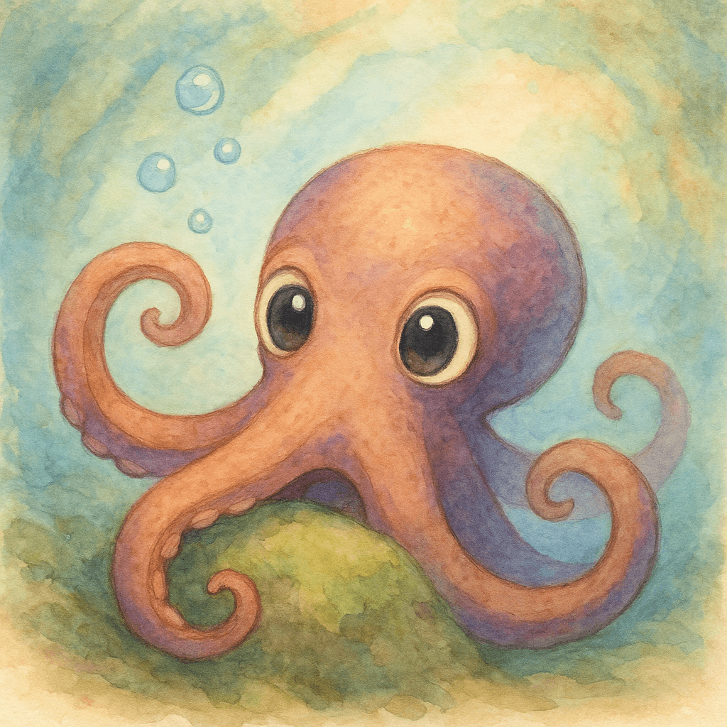 Suddenly, a large shape darted from behind a mossy rock. Lumina froze. The creature’s body was round and brown, with long spindly legs—eight of them—wiggling in every direction. Lumina gasped and tucked her knees to her chest.