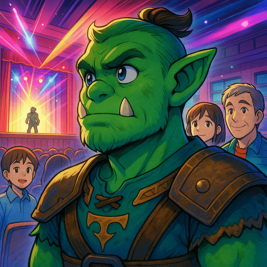 Grimnak feeling a little lighter and contemplating facing the spotlight with courage.