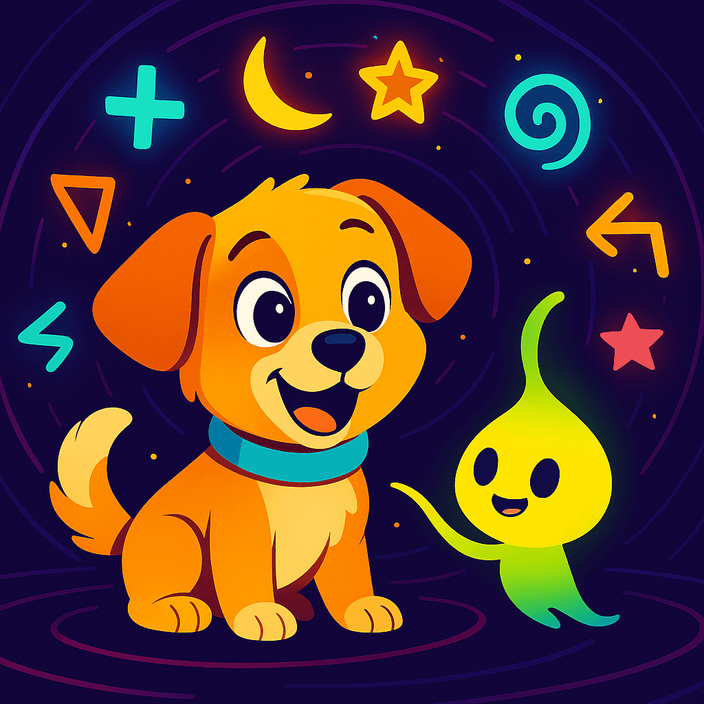 Luma extended a shimmering tendril, touching a symbol. Instantly, the melody shifted into words: 'The universe is one song, every note entwined.'