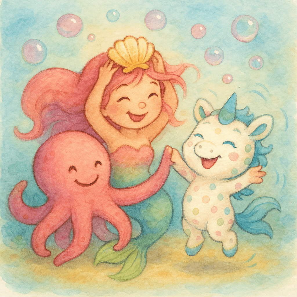 Mira’s fins flashed with joy. “Thank you, Lumina! You’re a true friend.”