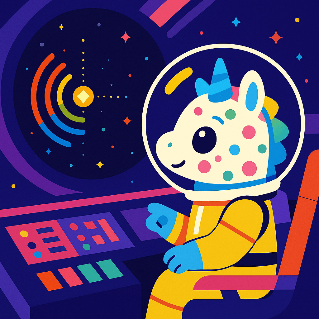 Lumina gazed at the blinking, rainbow-colored signal just outside her window, her heart fluttering with excitement and curiosity.