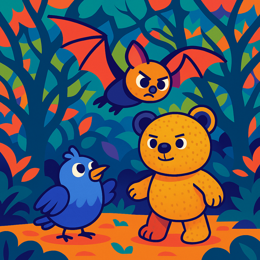 Bätty hovered closer, voice gentle. “We’ll help you... maybe if we fly up, we can spot your tree—or something familiar.”