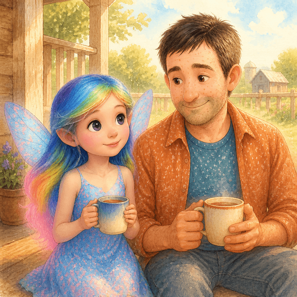 They each held a warm mug—tea or something close enough to feel like it—and let the day’s tension drain away.