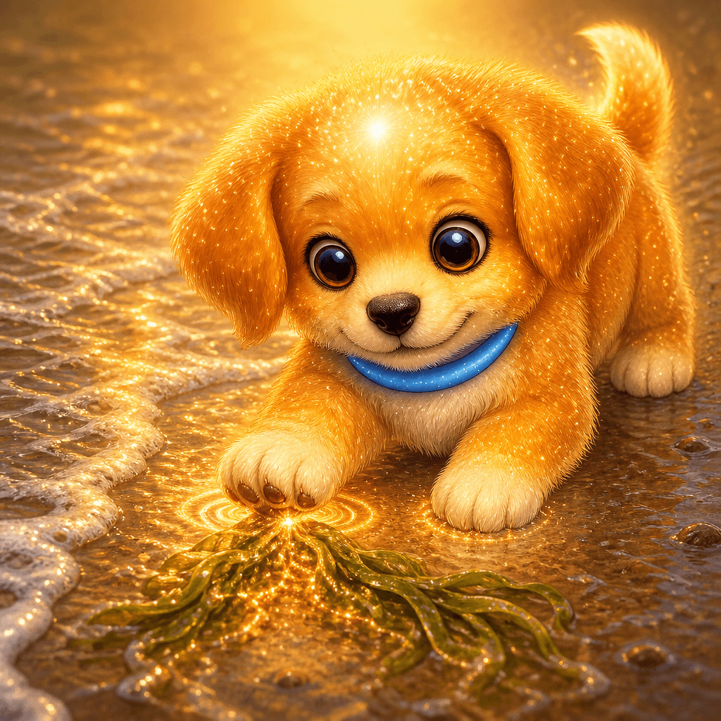 Barnaby drummed his heels once—tap-tap—then pressed softly where the seaweed snagged.